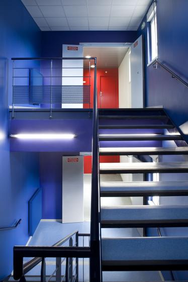 La cage d'escalier transformée