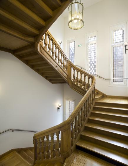 L'escalier mis en valeur