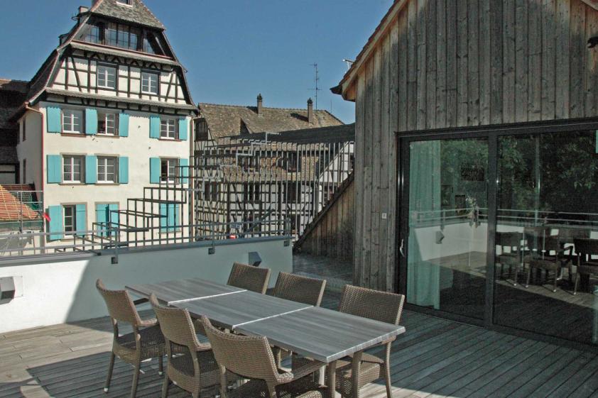 Terrasse Salle de réunion de Hôtel Régent Petite France