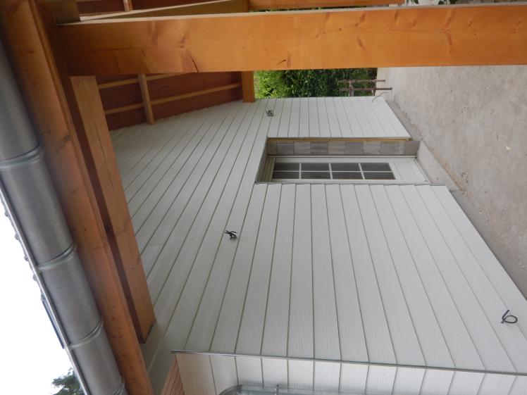 Details - Auvent du nouveau garage 