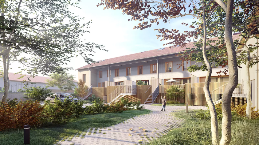 Transformation d’une ferme en pisé en logements - Corbas