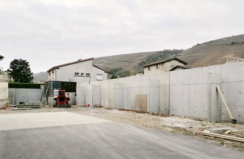 Construction d'un auvent - Domaine Gerin
