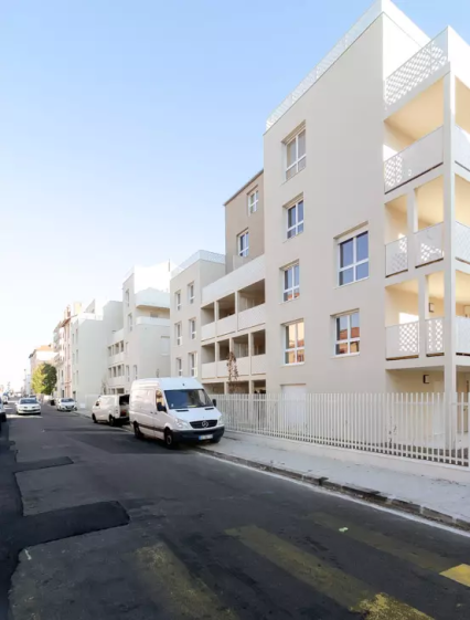 construction de 50 logements collectifs - Villeurbanne - perspective depuis la r
