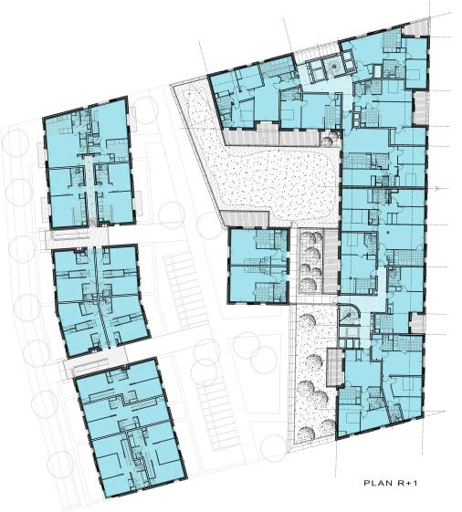 Plan d'étage courant