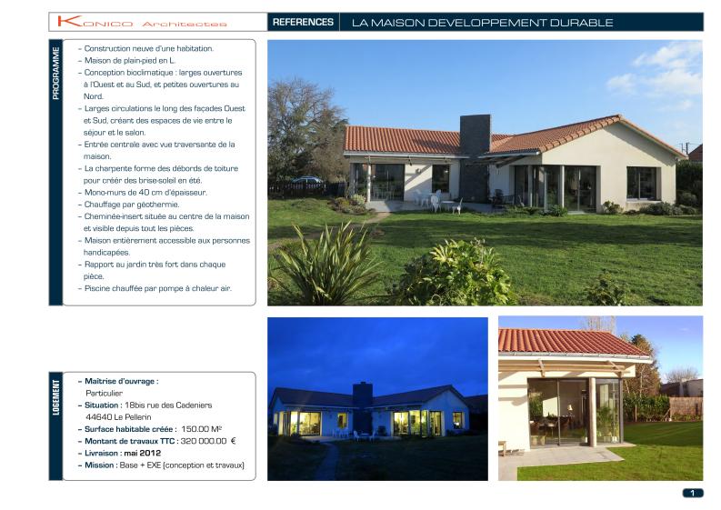 Maison développement durable - présentation