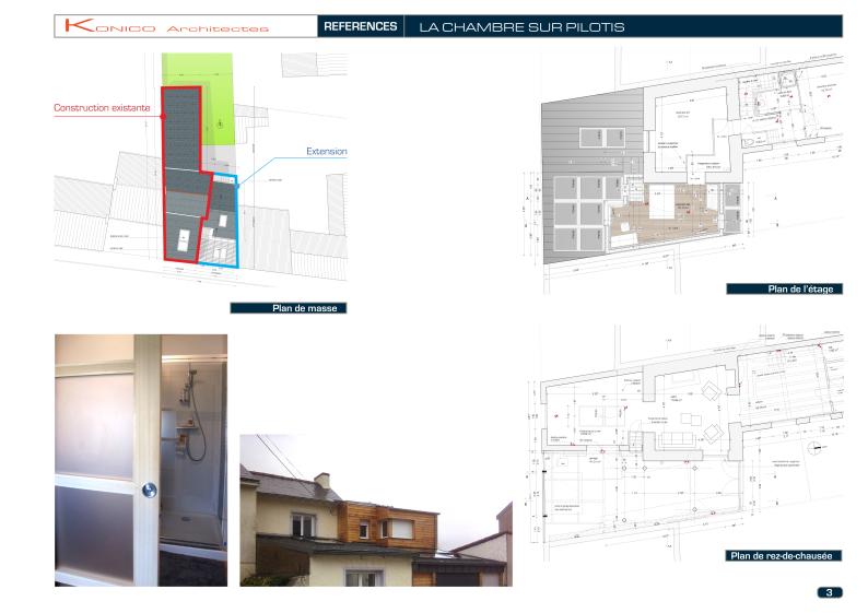 La chambre sur pilotis - plans