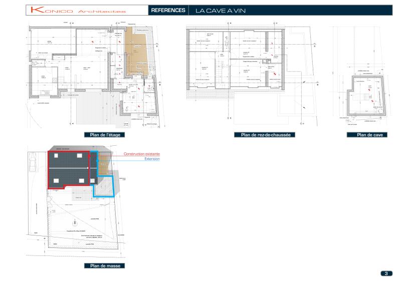 La cave à vin - plans
