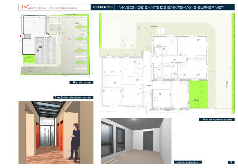 maison de santé Sainte-Anne-Sur-brivet - plans