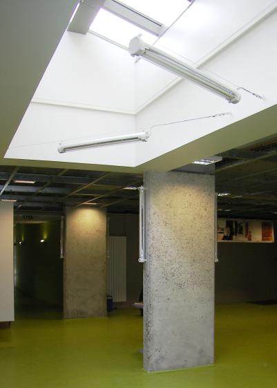 vue de la salle d'exposition