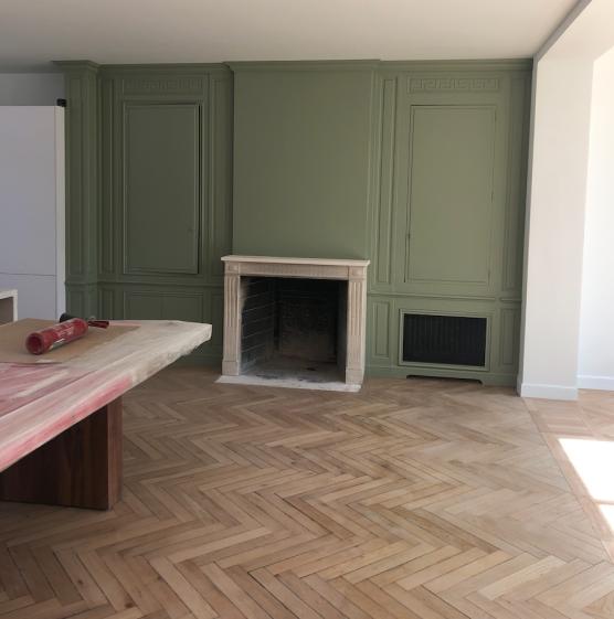 Conservation de la cheminée existante
