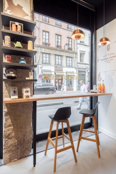 Conception d'une boutique avec espace dégustation