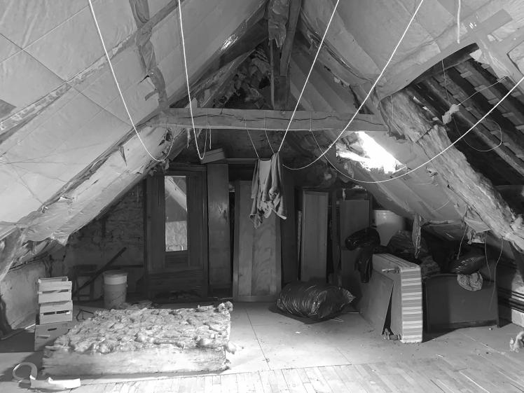 Photo de l'étage avant la rénovation