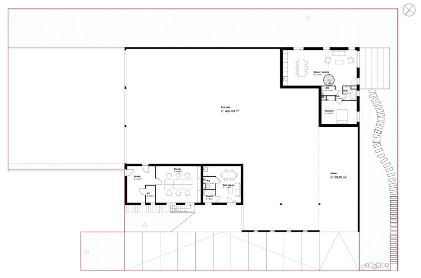 Plan RDC  - Entrepôt FU