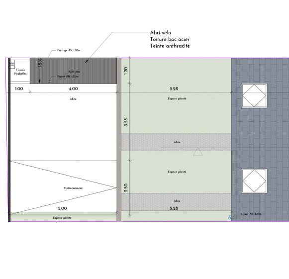 Plan des aménagements extérieurs