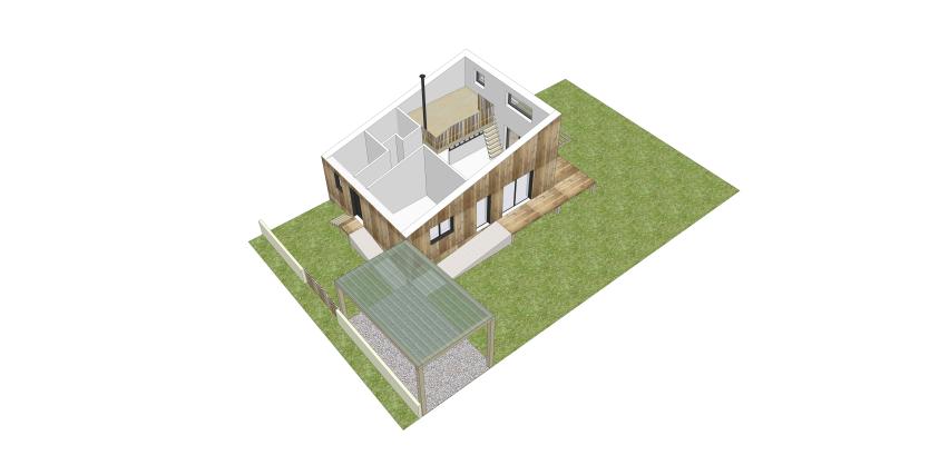 Maison écologique : un volume compact et un espace optimisé