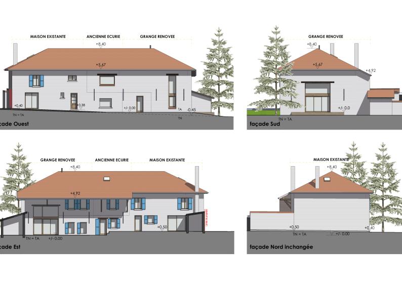 Façades du projet