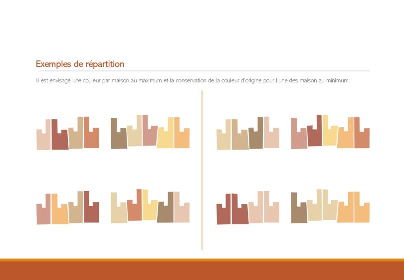 Exemples de répartition des couleurs