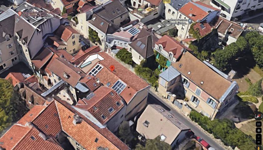 Le projet en vue aérienne