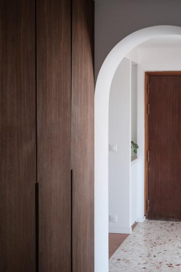Vue vers l'entrée