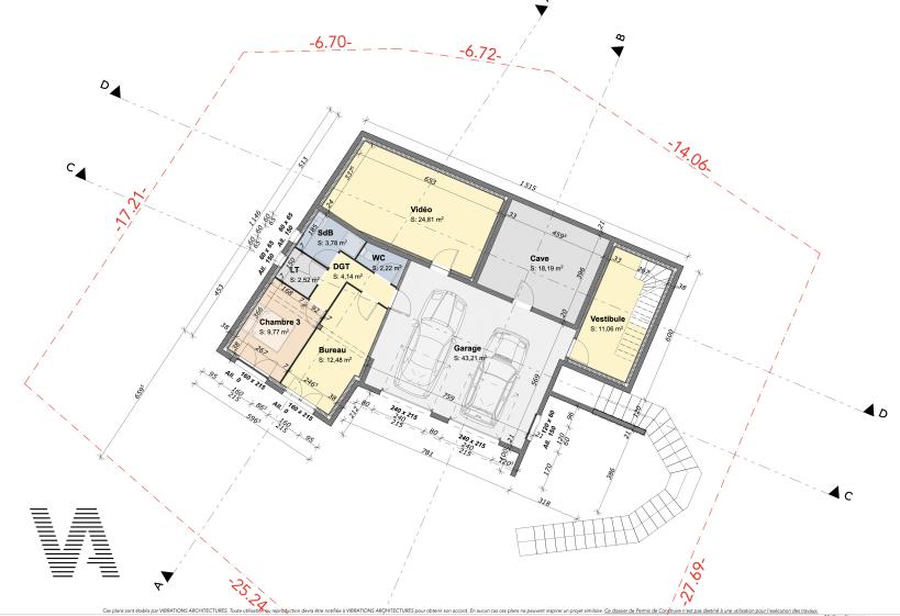Plan du niveau rez de chaussée