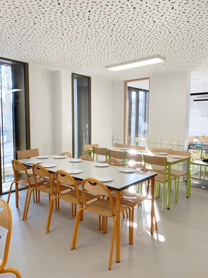 Restaurant scolaire / Colombiers / Vue intérieure