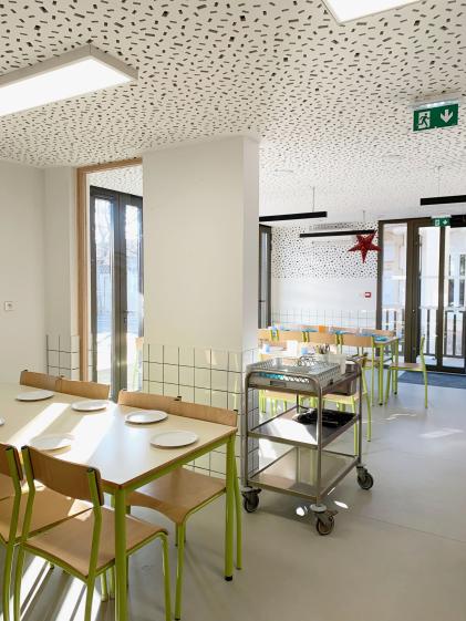 Restaurant scolaire / Colombiers / Vue intérieure