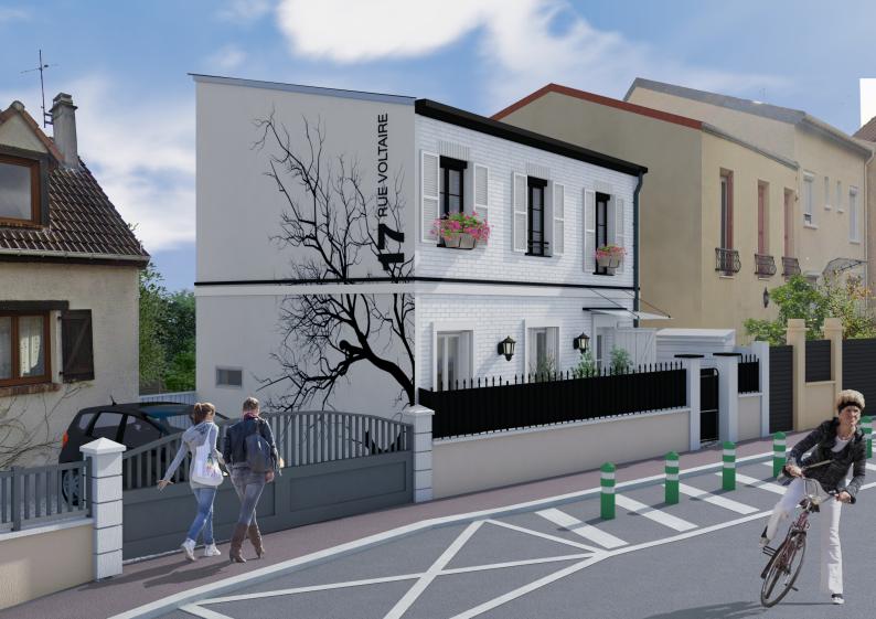 Option d'une façade latérale
