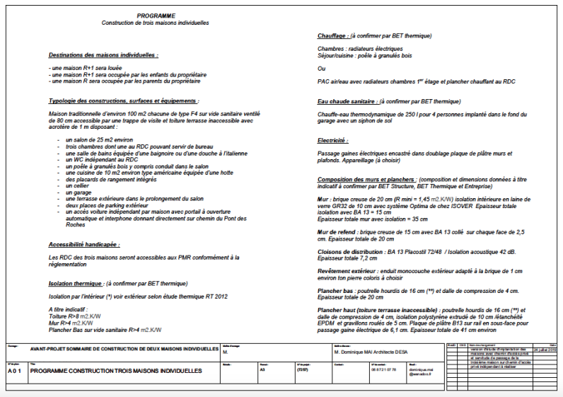 PROGRAMME DÉTAILLÉ