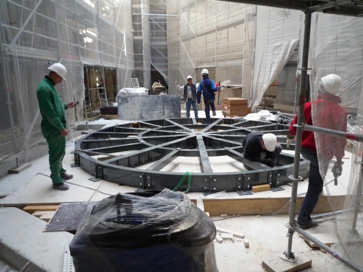 ECLAIRAGE ZENITHAL CIRCULAIRE PENDANT TRAVAUX 