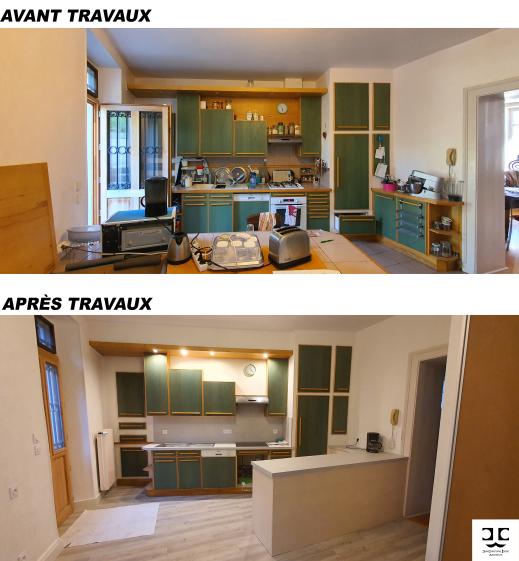 Vues globales avant et après travaux