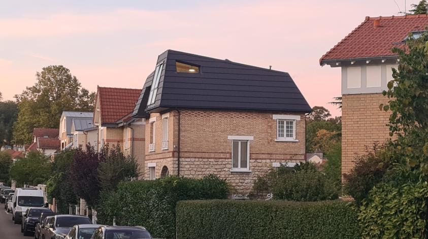Surélévation et modification forme du toit - Isolation thermique et acoustique -