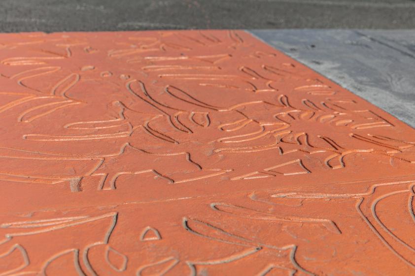 Béton matricé