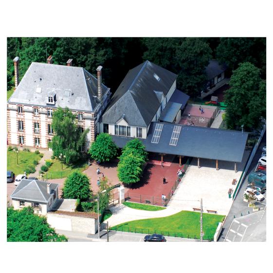 extension château, vue aérienne