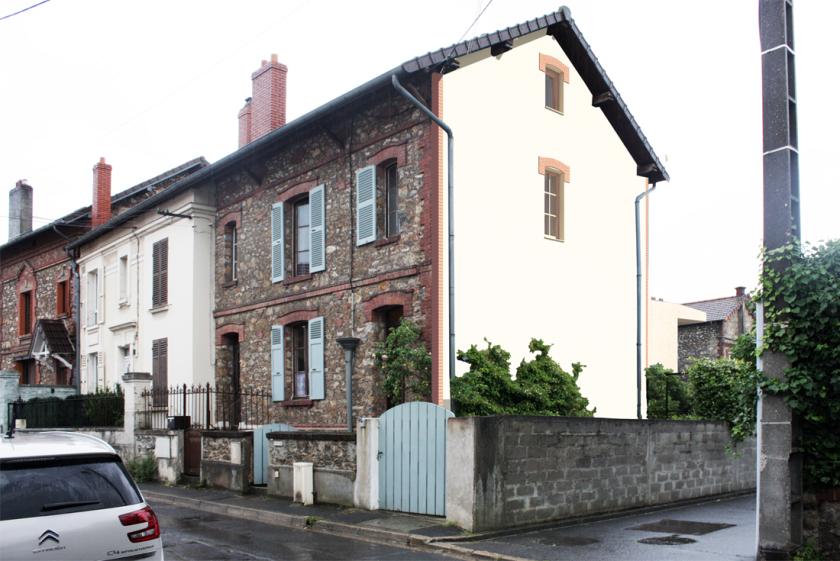 Maison Le - rénovation et extension d'une maison en bande, Andrésy (78)
