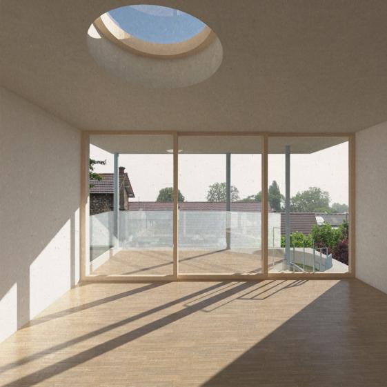 Maison Le - rénovation et extension d'une maison en bande, Andrésy (78)