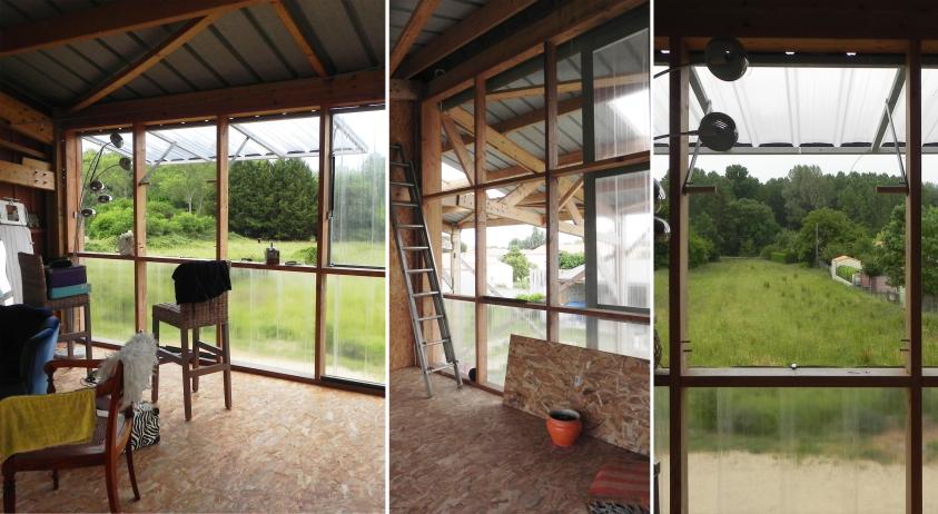 La véranda polycarbonate perchée avec vue sur la Sèvre niortaise (marais poitevi