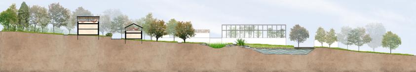 Coupe du terrain du projet agritouristique éco-responsable