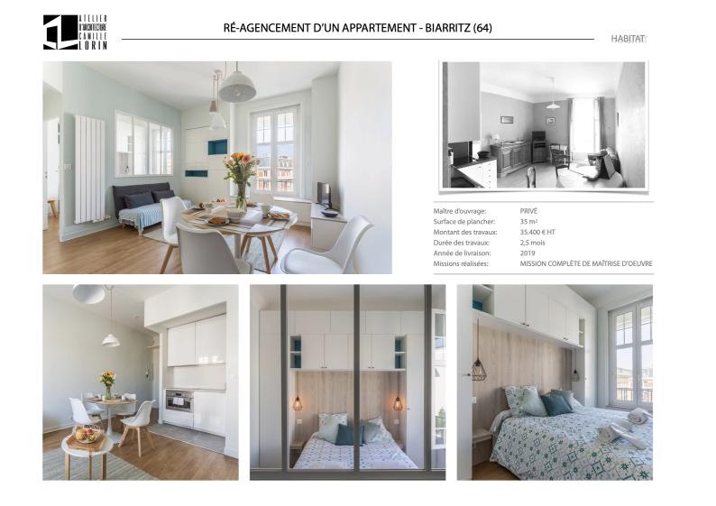 Ré-aménagement d'un appartement à Biarritz (64)