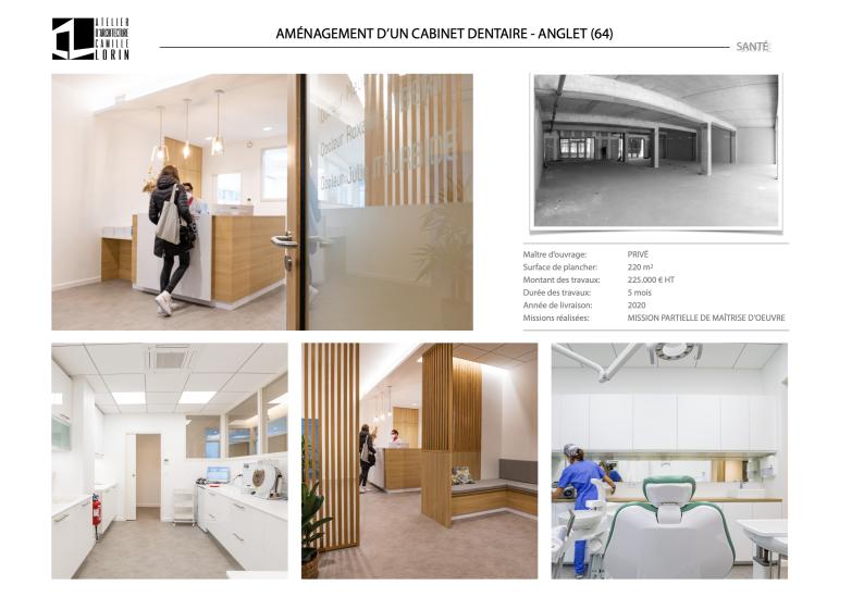 Aménagement d'un cabinet dentaire à Anglet (64)