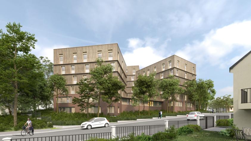 Construction d'une résidence sociale - Crédit : Mekene