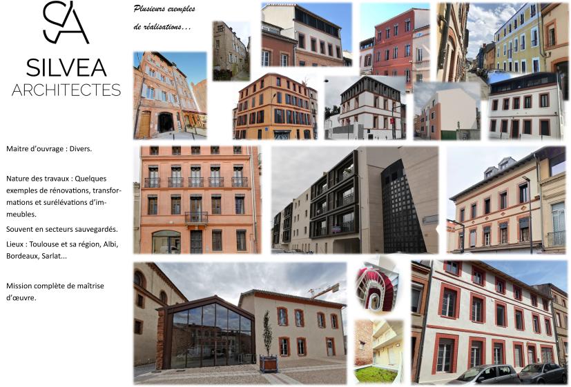 Quelques références Silvea Architectes