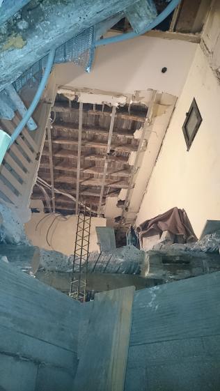 percement pour installation d'un ascenseur