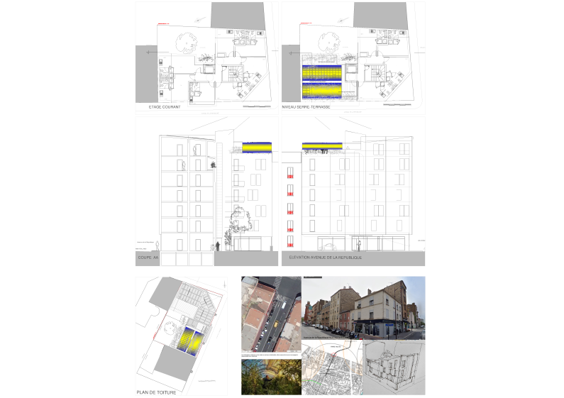 Ensemble de logements-Vue de synthèse