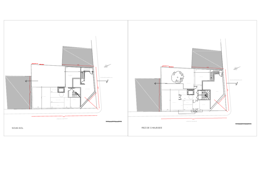 Plans niveaux infrastructure et accès sur Avenue
