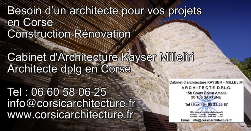 Architecte en Corse - Architecte DPLG en Corse