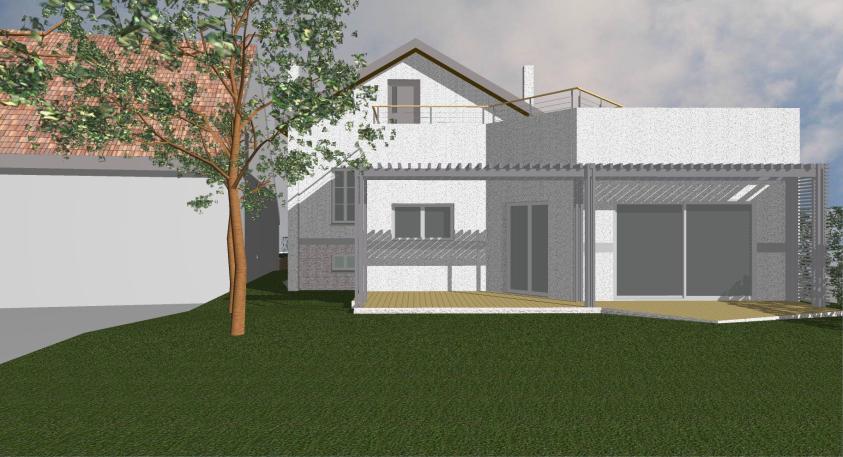Façade de l'extension sur jardin