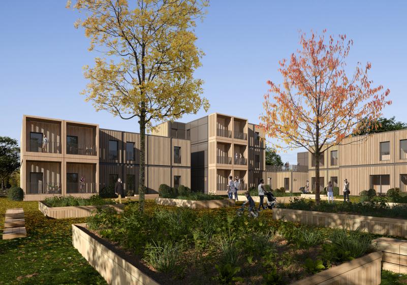 Vue intérieure jardin