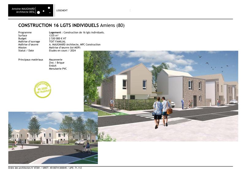 Construction de 16 logements individuels 