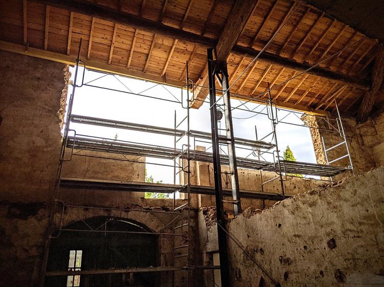 Etayage durant les travaux