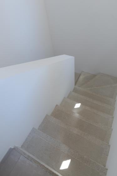 Escalier en béton gratté